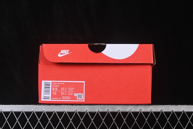 Nike V2K Run Retro Running Shoes with Cushlon Cushioning and Vintage Style - HF5342-100