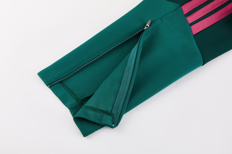 26/27 Real Madrid 02 Dark Green Full Zipper Jacket + Long Pants
