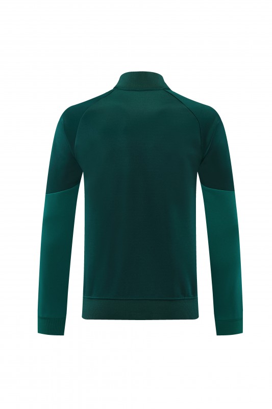 26/27 Real Madrid 02 Dark Green Full Zipper Jacket + Long Pants