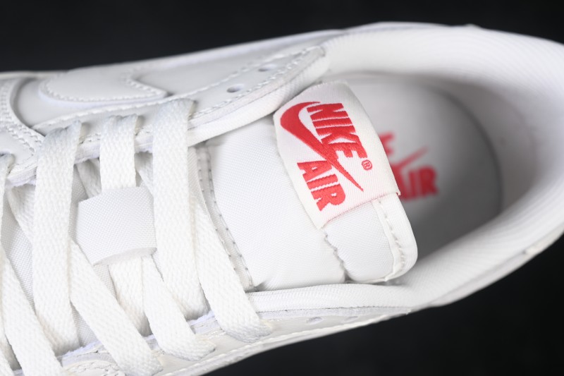 Nike Air Jordan 1 Retro Low OG Sail and University Red Low-Top Retro Basketball Shoes - HQ6998-100
