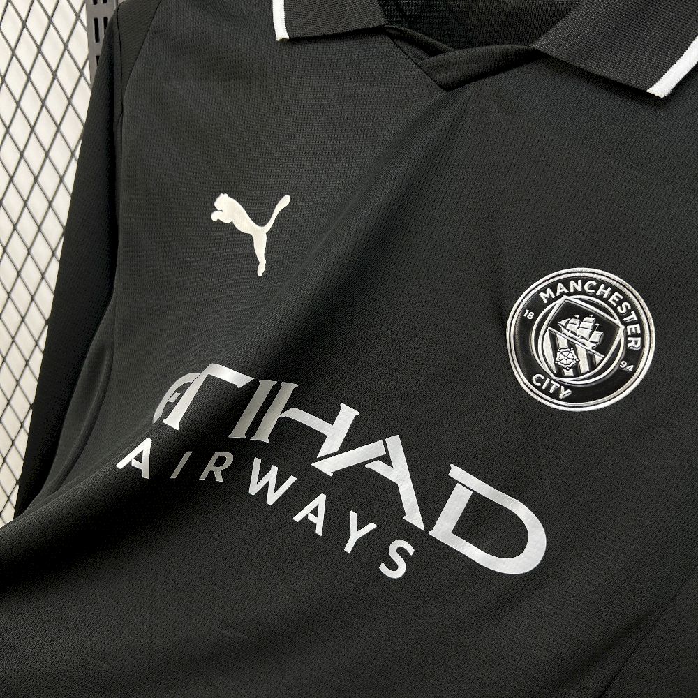 2025/26 Mens Manchester City Away Long Sleeve Jersey