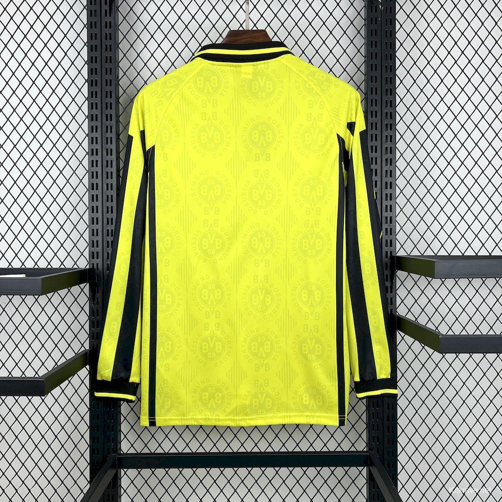 1996/97 Retro Borussia Dortmund Home Long Sleeves Jersey