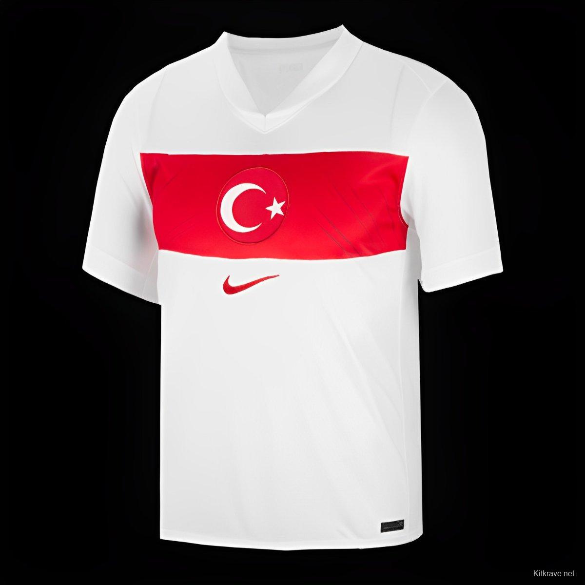 2024 Turkey Away White Jersey