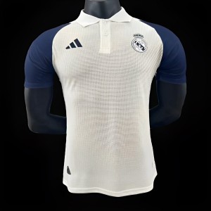 Player Version 24/25 Real Madrid White Navy POLO Jersey