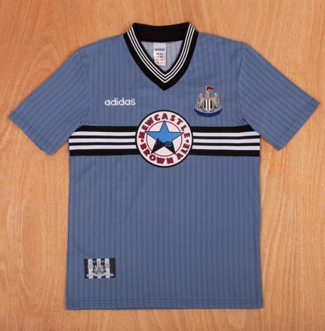 Retro 95/96 Newcastle United Away Grey Jersey
