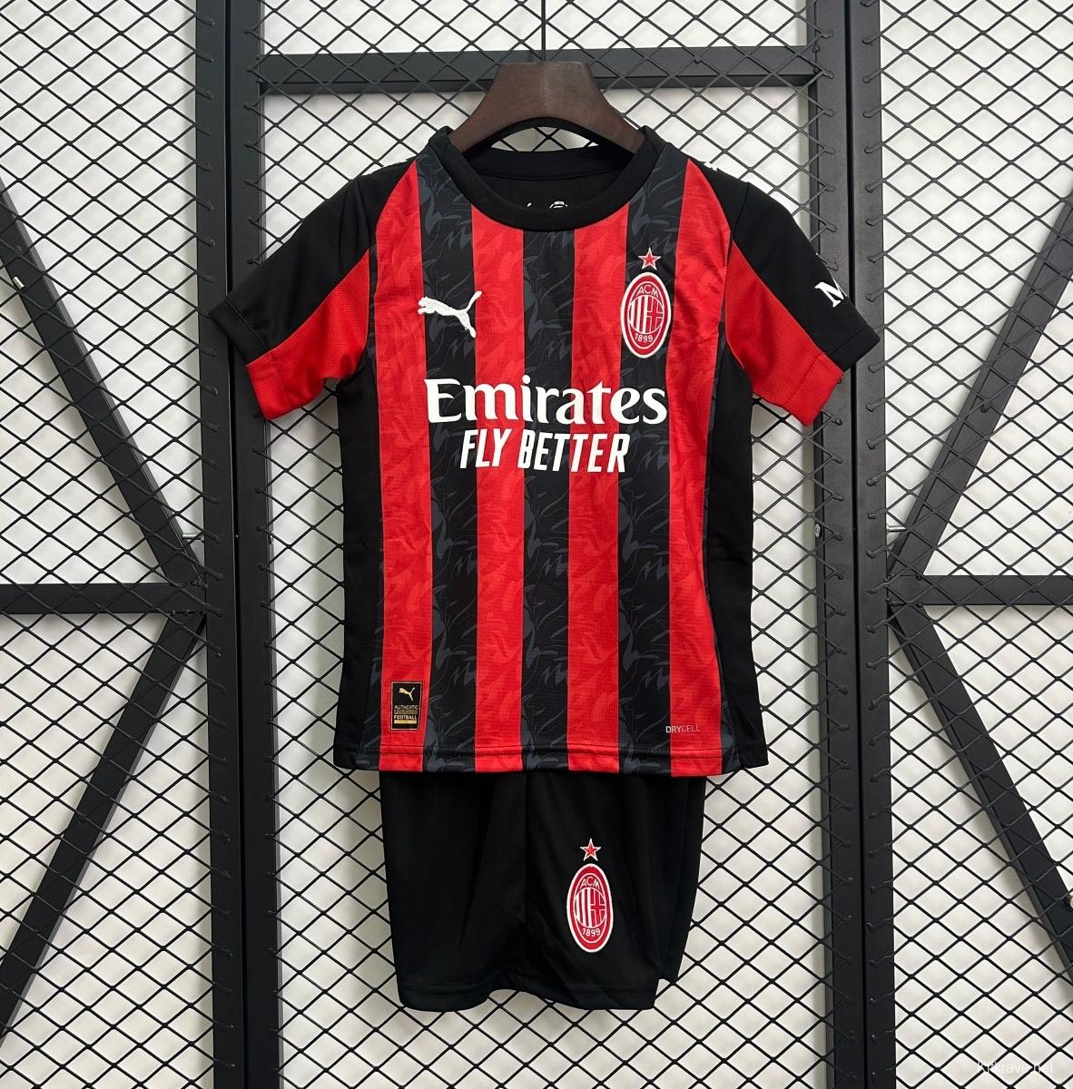 25/26 Kids AC Milan Home Size 16-28 Jersey