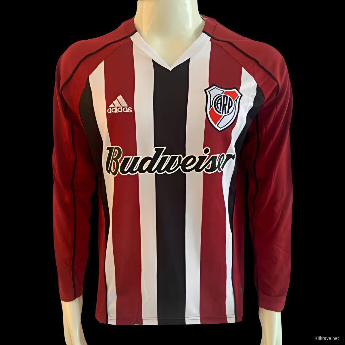 Retro 05/06 River Plate Away Long Sleeve Jersey