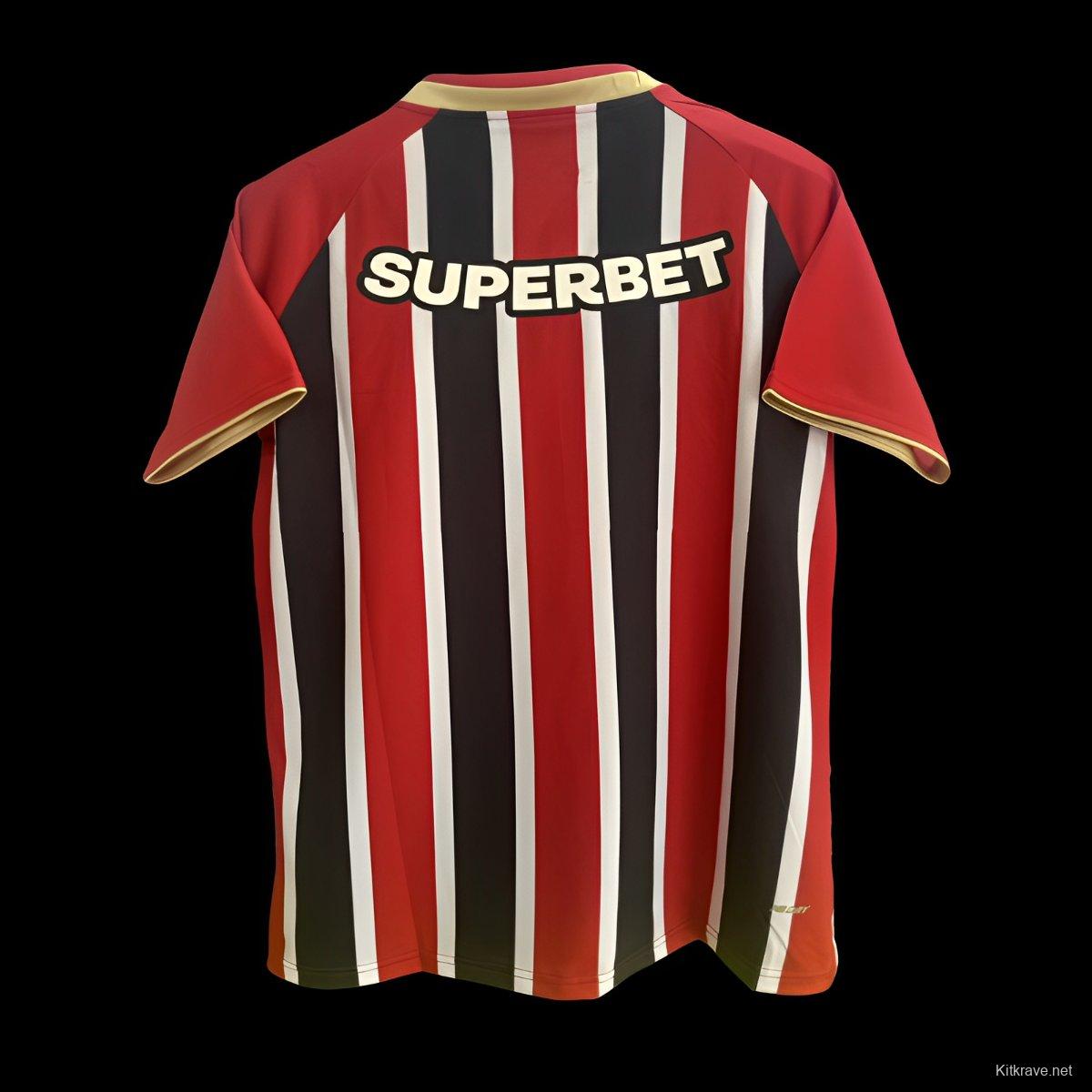 25/26 Sao Paulo Home Jeresy With Full Sponsors