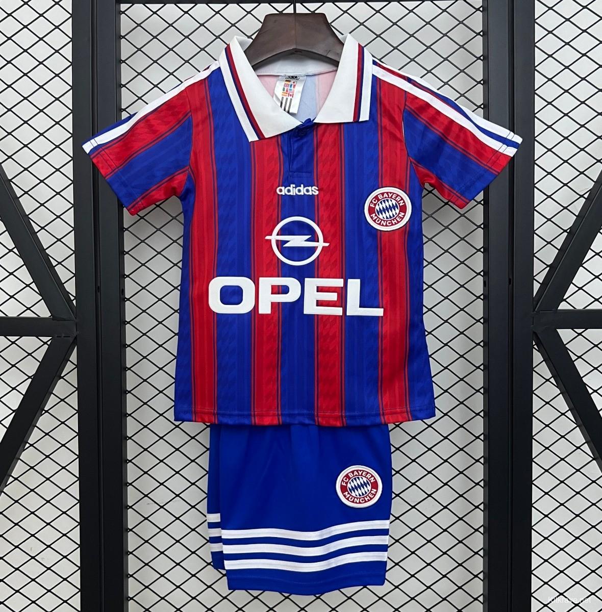 Retro 95/97 Kids Bayern Munich Home Size 16-28 Jersey