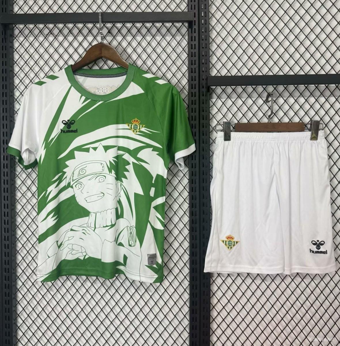 25/26 Kids Real Betis Naruto Inspired Jersey
