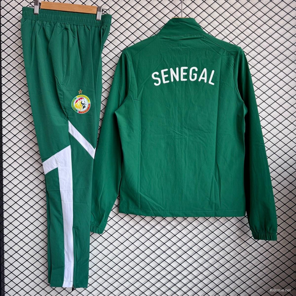 25/26 Algeria Green Full Zipper Windbreaker + Long Pants