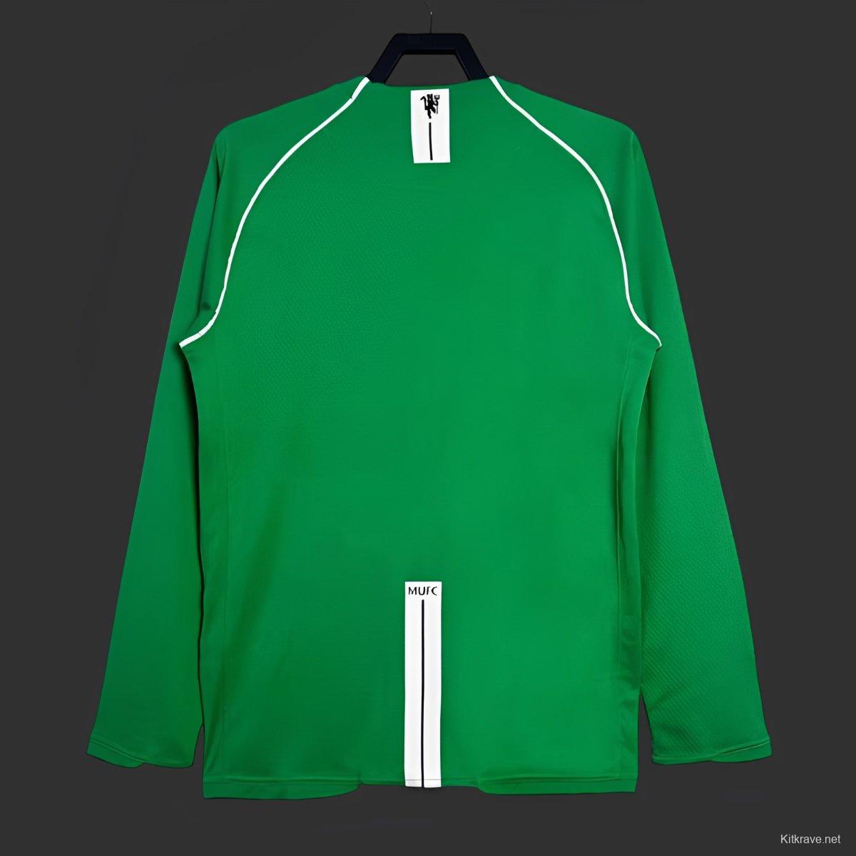 Retro 07/08 Manchester United Green Goalkeeper Long Sleeve Jersey