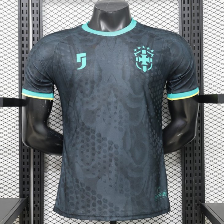 Player Version 26/27  Brazil  Charcoal Black & Mint Teal  Special Edition Jersey