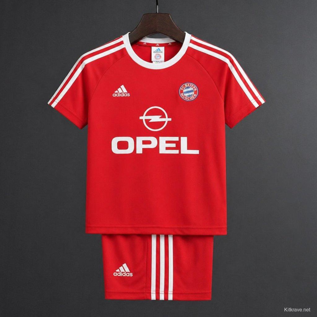 Retro 01/02 Kids Bayern Munich Home Jersey
