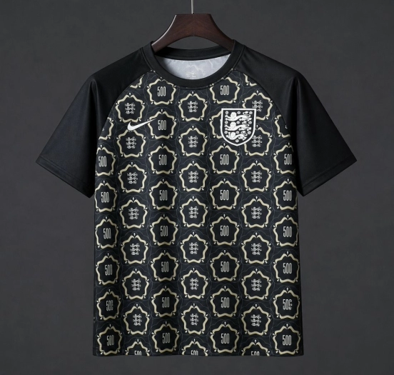 2026 England Women's 500th Game Black Special Edition Training Jersey