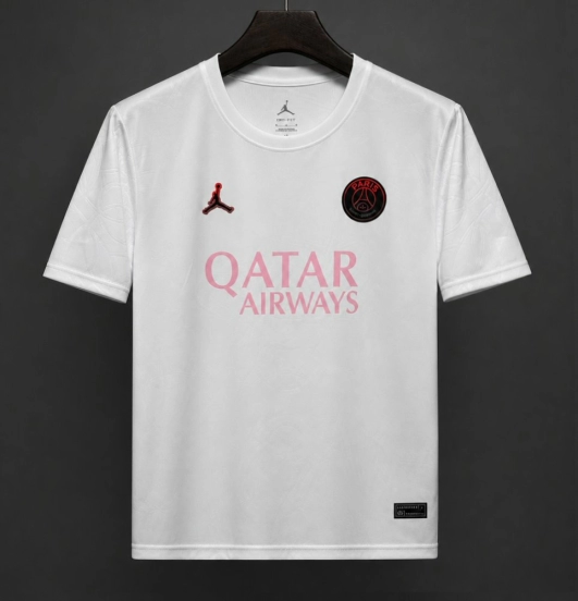 25/26 PSG x Jordan White & Pink Foam Training Jersey