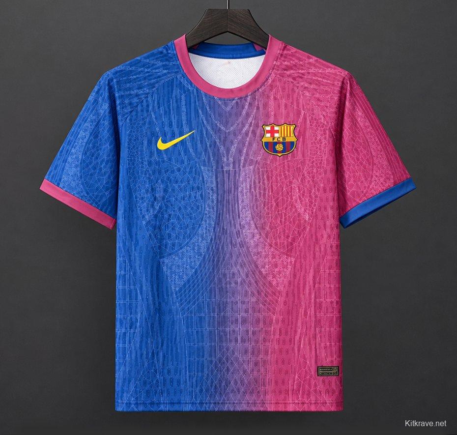 26/27 Barcelona Special Edition Blue/Pink Mosaic Jersey