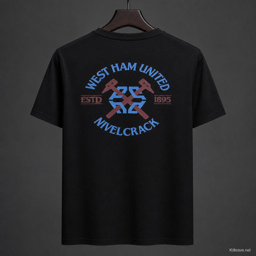 26/27 West Ham United NVLCRK Crest Men's Black Football T-Shirt