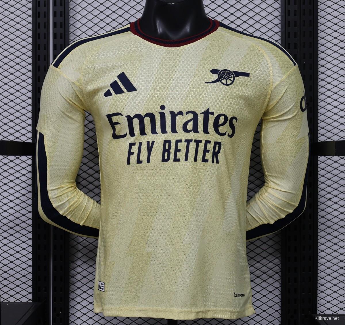 Player Version 26/27 Arsenal Yellow  Long Sleeve Jersey