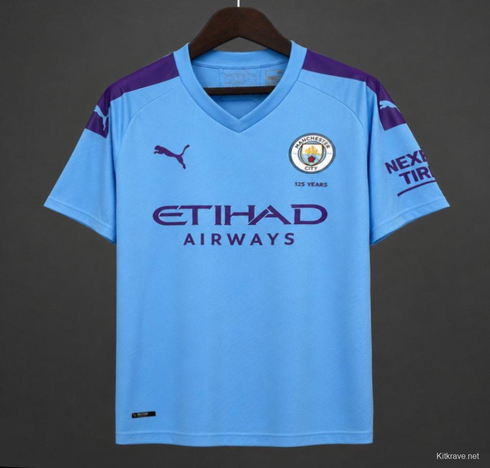19/20 Retro Manchester City Home Jersey