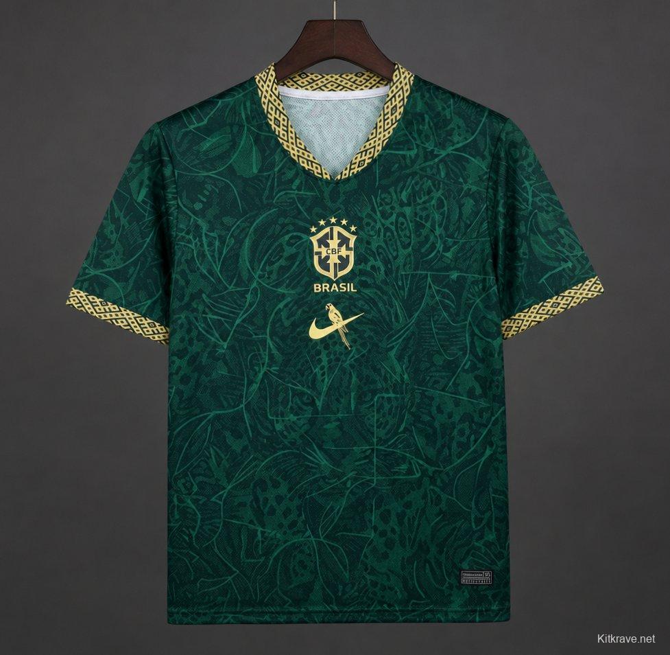 2026 Brazil Green Special Edition Concept orest Pattern Jersey