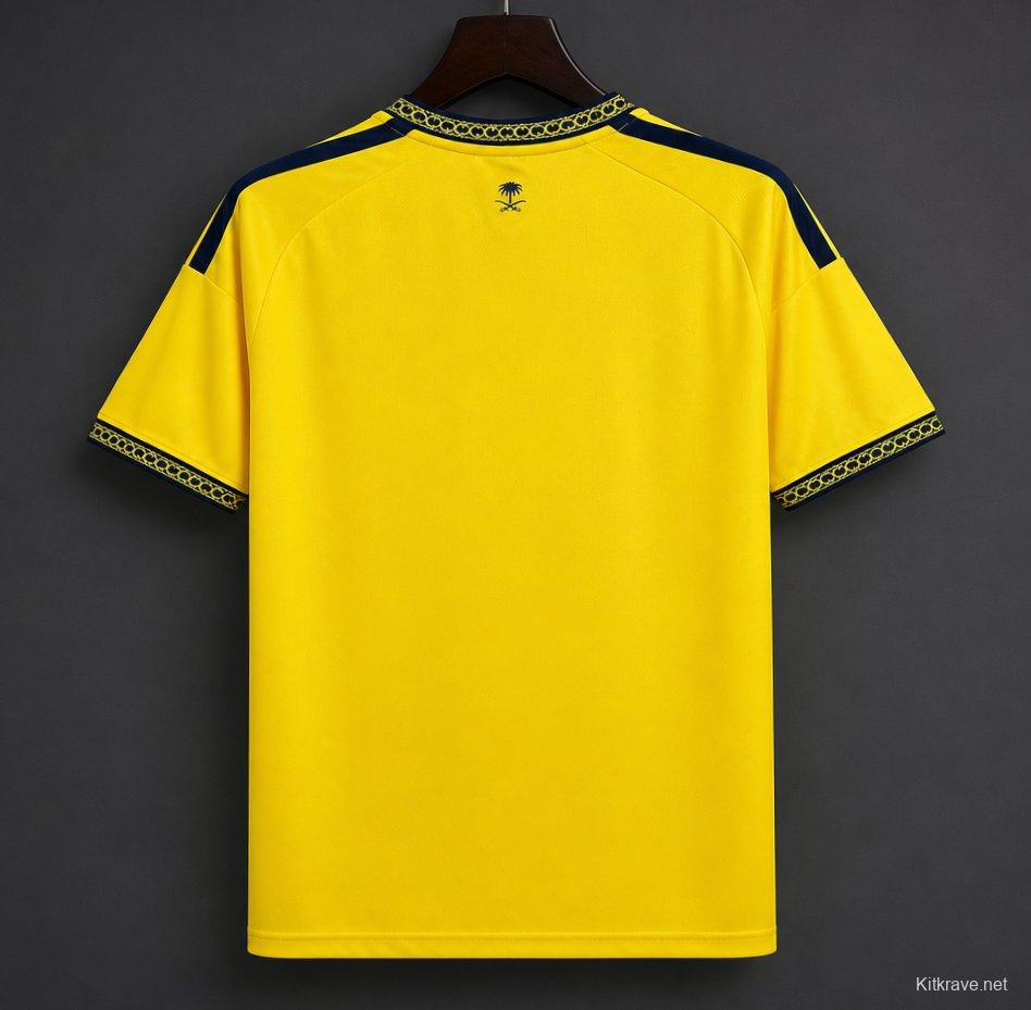 26/27 Al-Nassr Yellow & Navy Vintage 23/24 Remake  Home Jersey