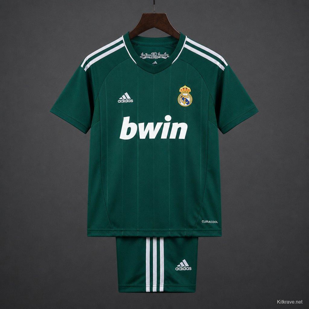 Retro Kids 12/13  Real Madrid Third Green Jersey