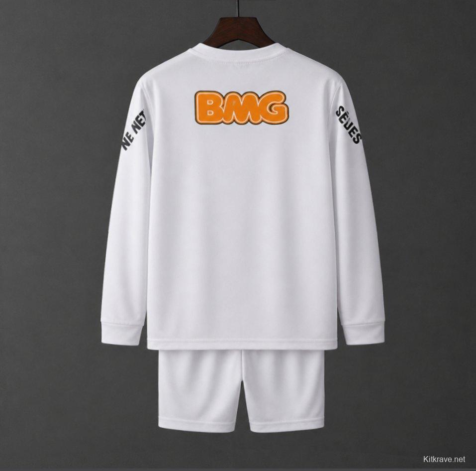 Retro Kids 12/13 Santos Home Long Sleeve Jersey