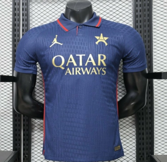 Player Version 26/27 PSG Blue Polo Collar Jersey