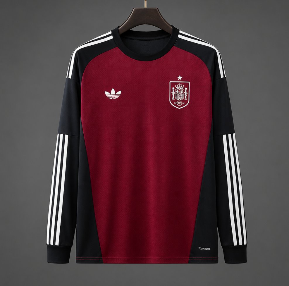2026 Spain World Cup Goalkeeper Red Long Sleeve Jersey