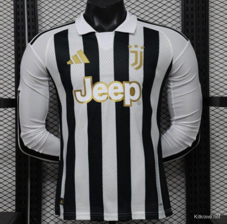Player Version 26/27 Juventus Home Long Sleeve Jersey