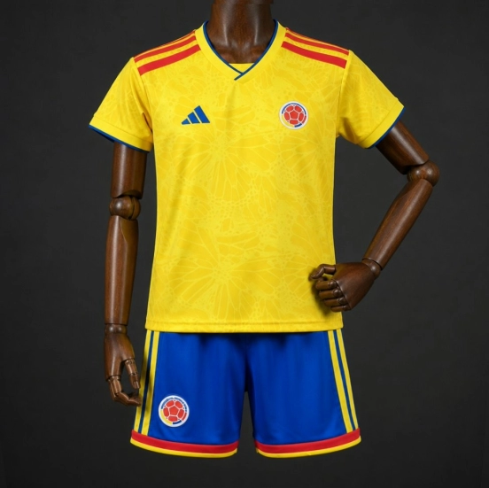 2026 Kids Colombia World Cup Home Kit