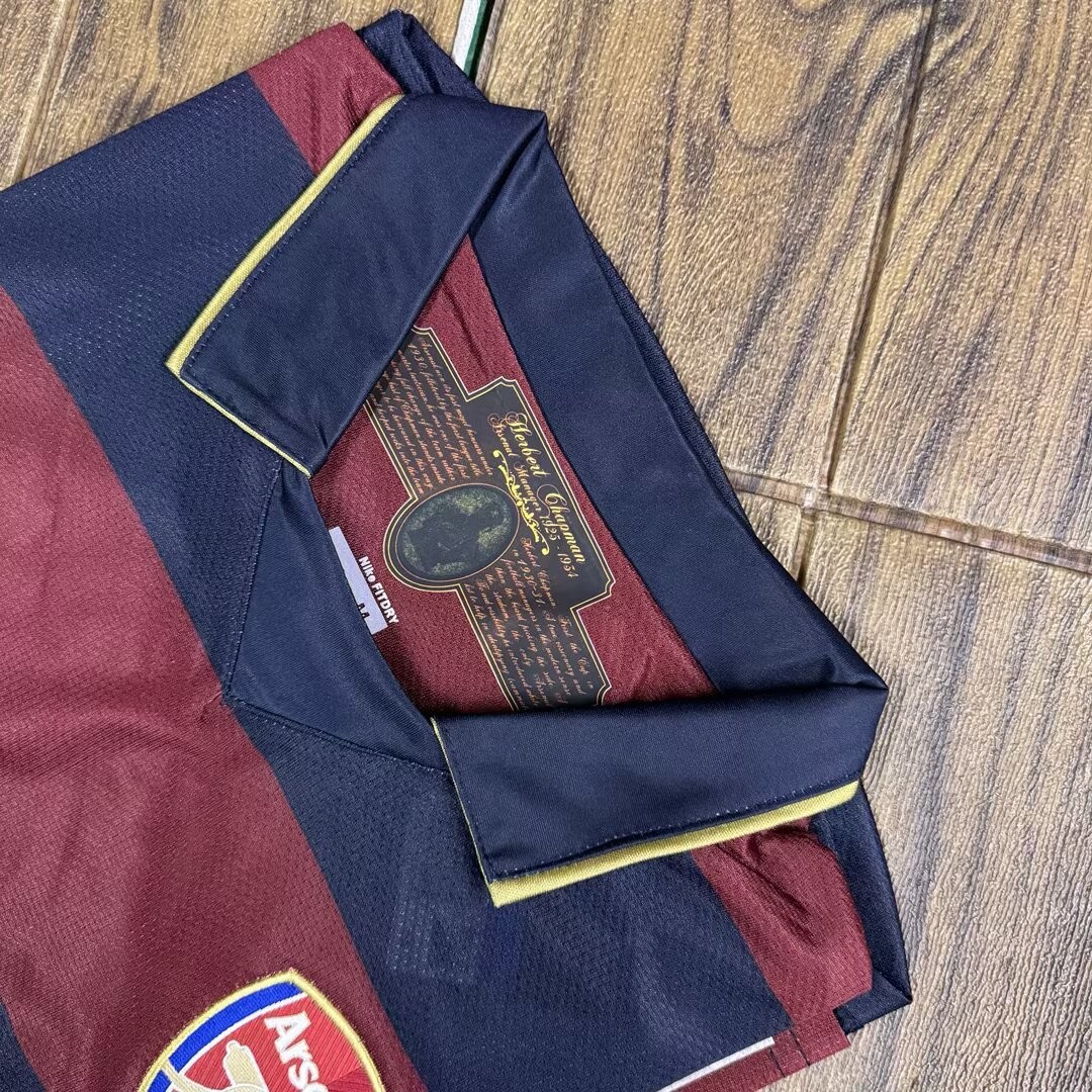 Retro 07/08 Arsenal Third Dark Blue/Maroon Jersey