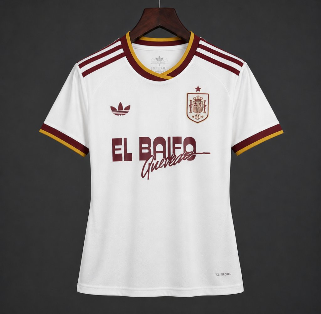 2026 Women Spain x Quevedo Away White Jersey