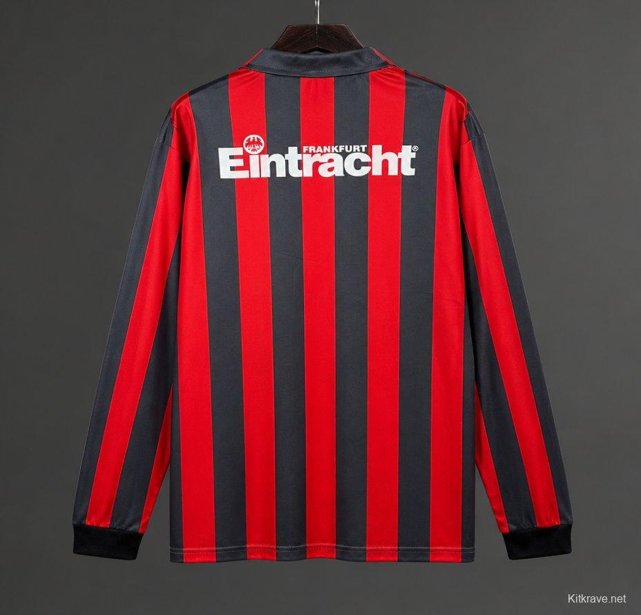 Retro 92/93 Eintracht Frankfurt Home Long Sleeve Jersey