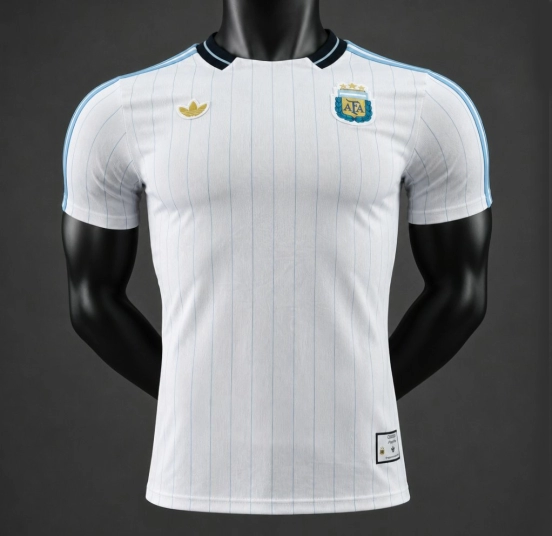 Player Version 2026 Argentina "Terrace Icons" Subtle Light Blue Pinstripes Jersey