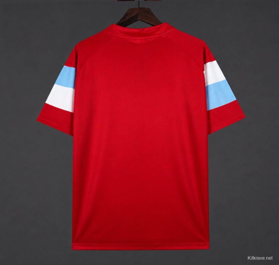 Retro 90/91 Napoli Third Red Jersey
