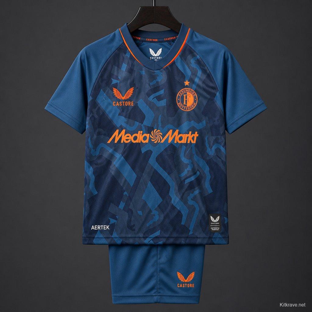 26/27 Kids Feyenoord Rotterdam Training Navy Blue Jersey