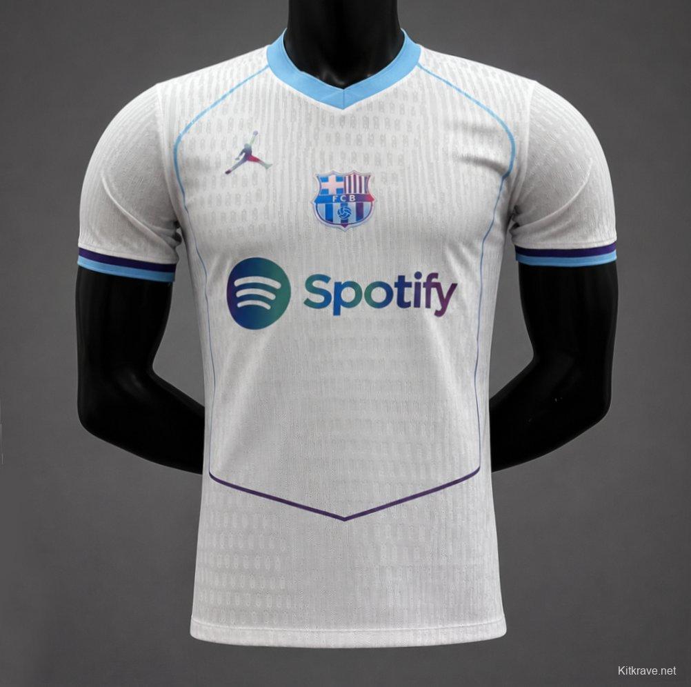 Player Version 26/27 Barcelona White/Light Blue Concept Away Jersey