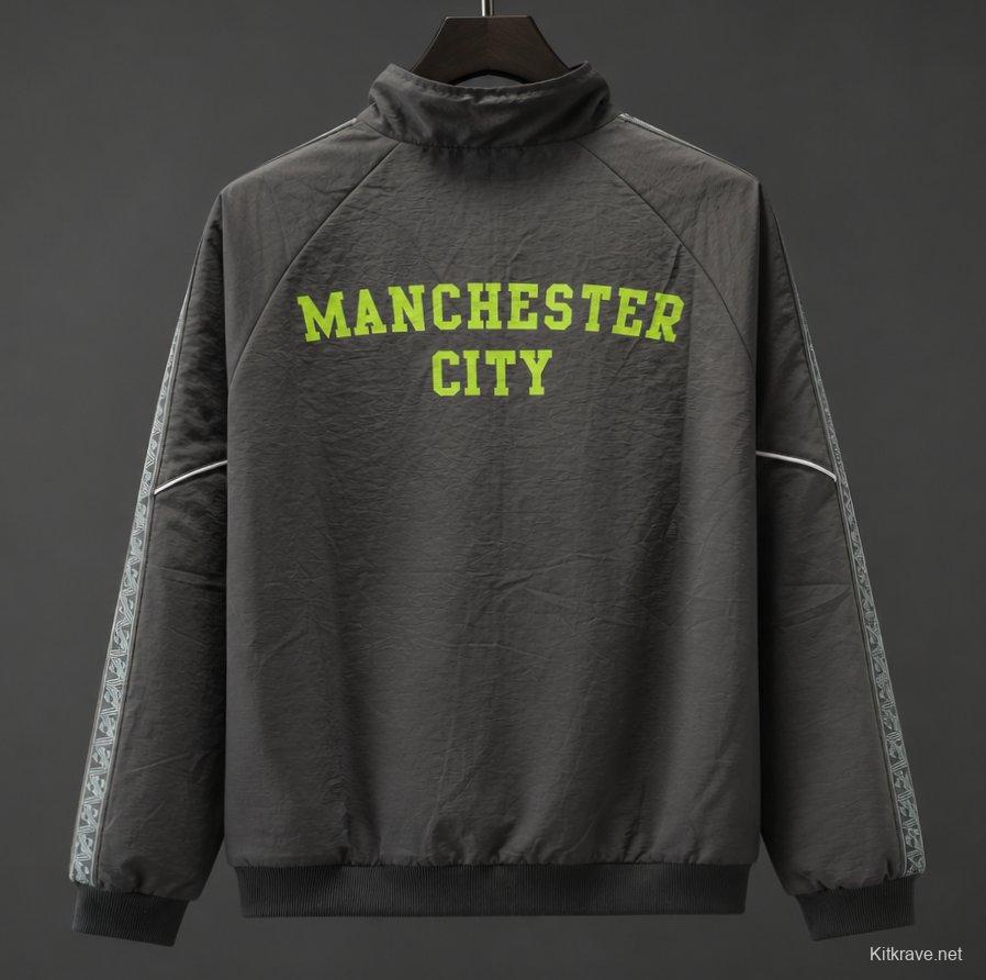 26/27 Manchester City x KING Dark Grey Windbreaker Jacket