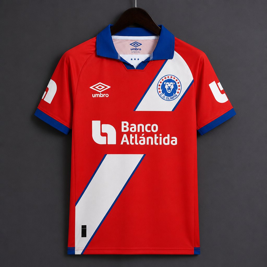 26/27 CD Olimpia Away Red Jersey