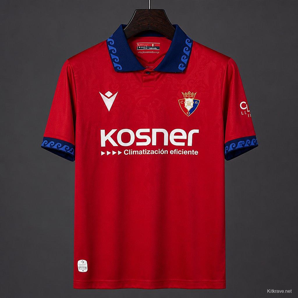26/27 CA Osa home Red  jersey