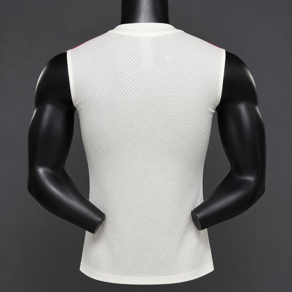 26/27 Real Madrid White with Pink Vest Jersey