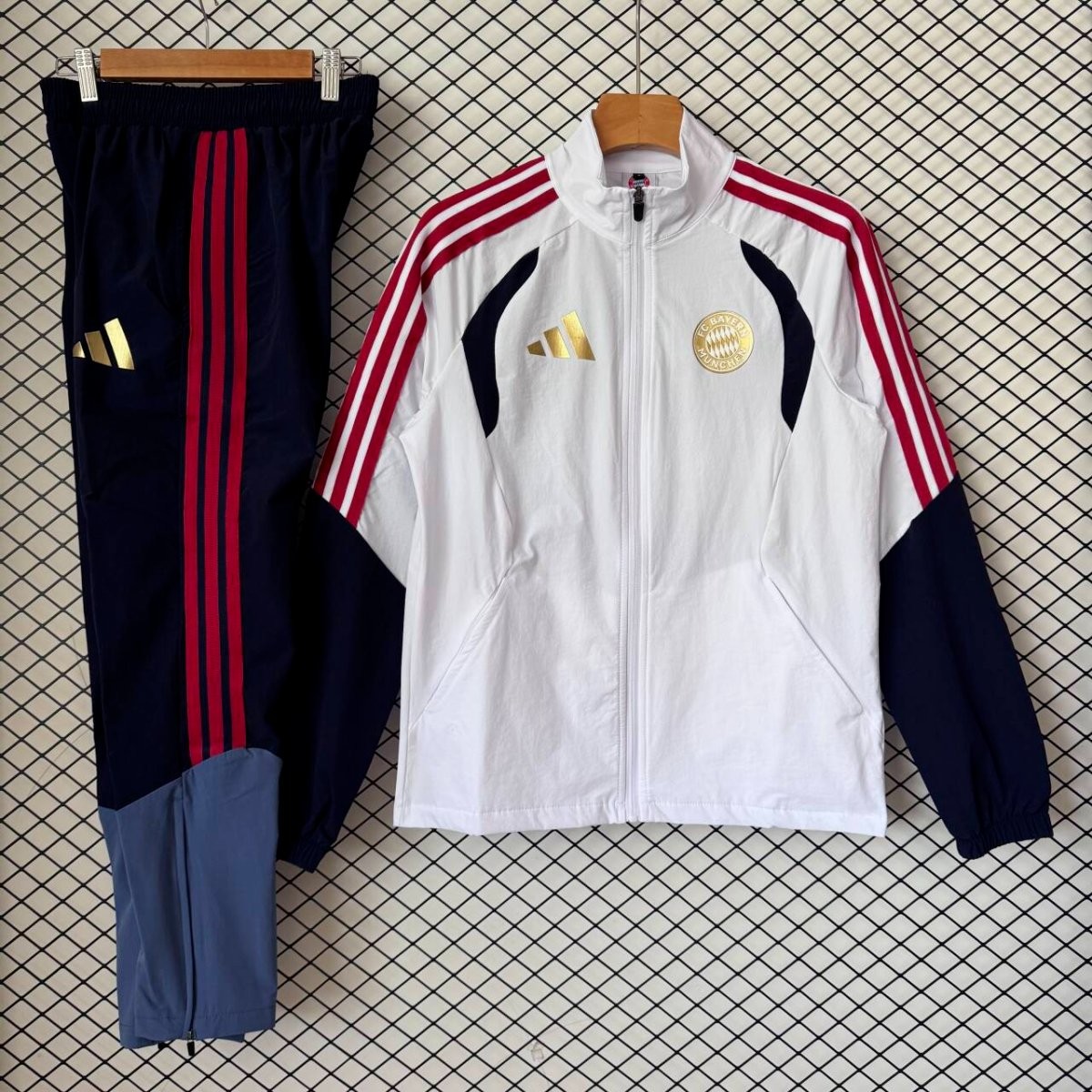 26/27 Bayern Munich White & Red Training Tracksuit