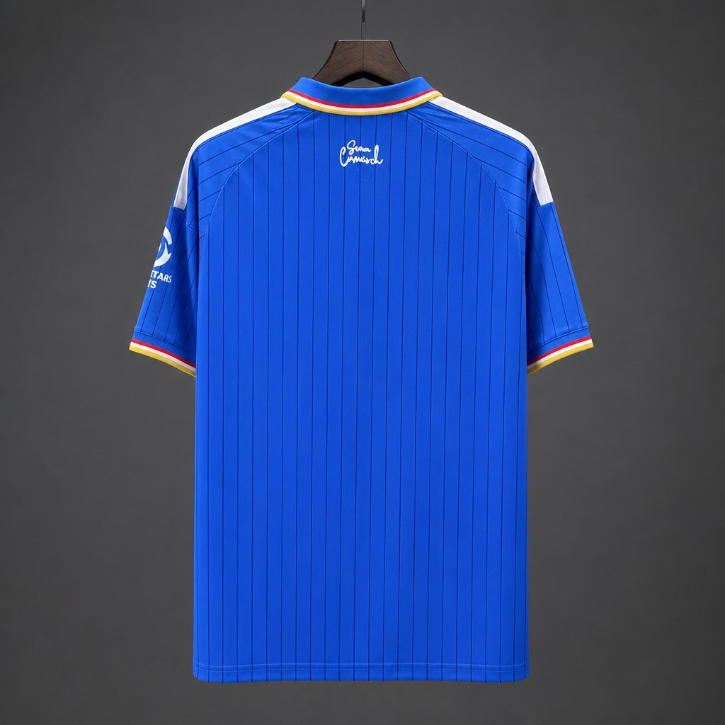 26/27 Como 1907 Royal Blue with Pinstripe Home Jersey