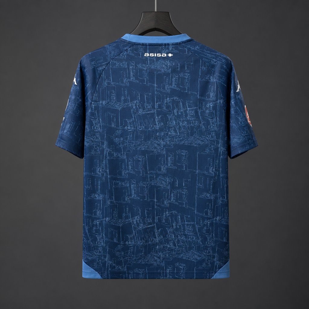 26/27 Cádiz CF Navy Blue with City Blueprint Pattern Away Jersey