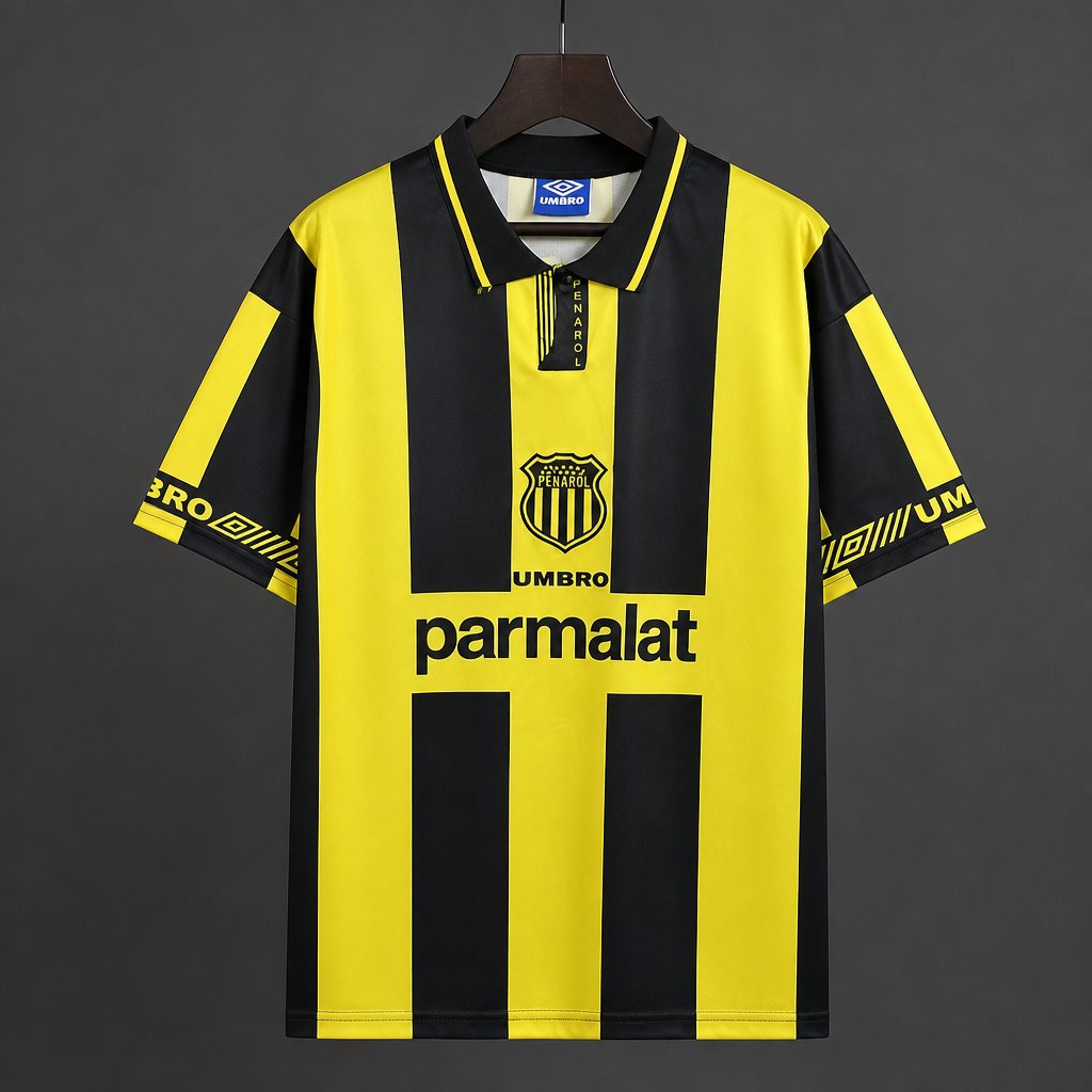 Retro 96/97 CA Penarol Home Yellow Stripes Jersey