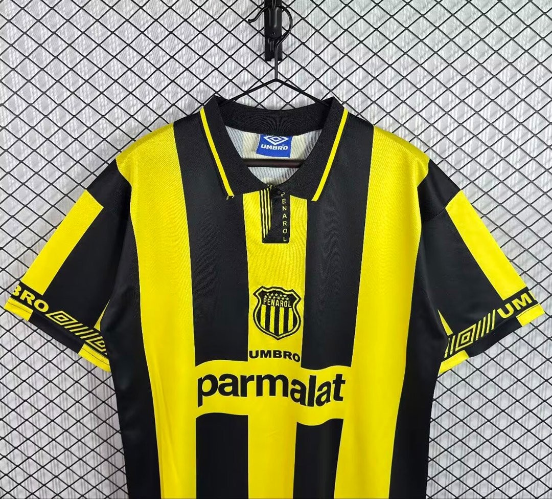 Retro 96/97 CA Penarol Home Yellow Stripes Jersey