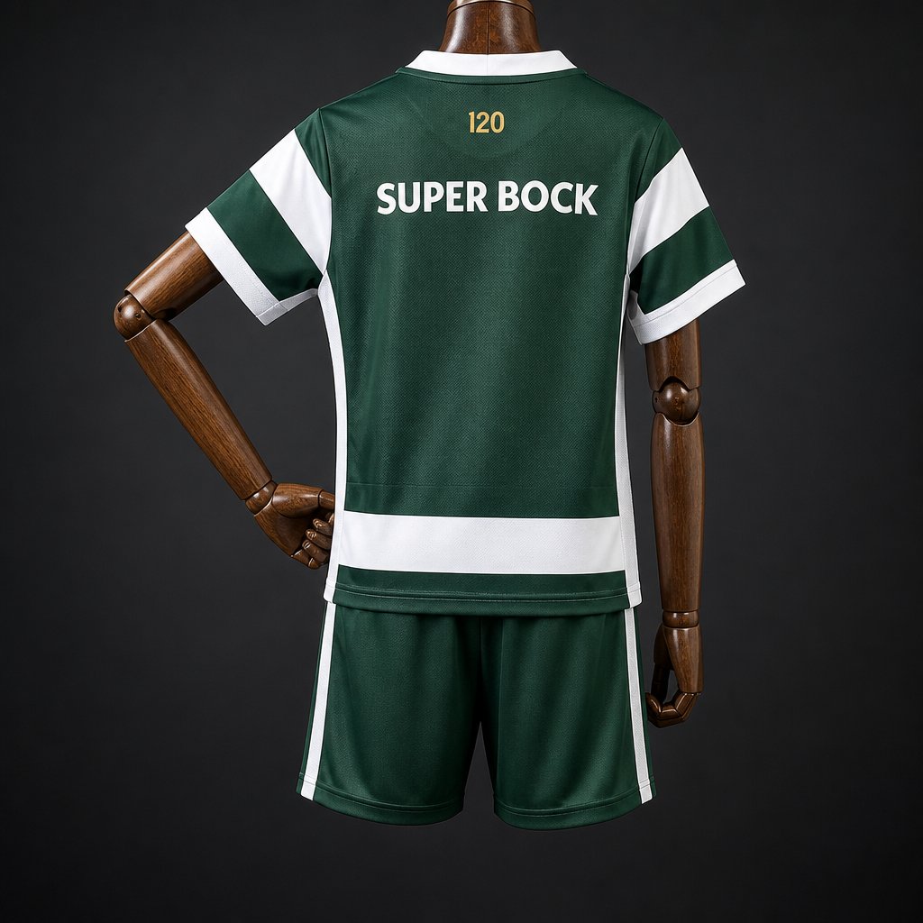 26/27 Kids Sporting CP Lisbon Home Kits Jersey