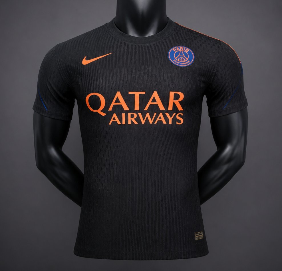 Player Version 26/27 PSG/Paris Saint-Germain Training Black/Orange Jersey